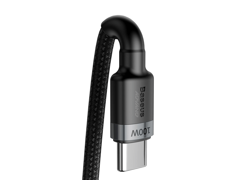 BASEUS Cafule PD2.0 100W USB-C/C adat/töltő kábel (20V 5A) 2m - Fekete/Szürke